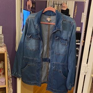 Knox Rose Blue Denim Utility Jacket